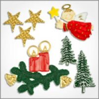 Wachsmotive zum Weihnachtskerzen selber machen...