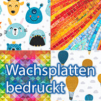 Wachsplatten bedruckt mit Mosaik,...