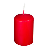 Premium - Stumpenkerze 40 x 60 mm, rot