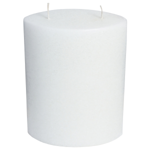 Premium Formkerze 2-Docht Oval mit Kristalleffekt