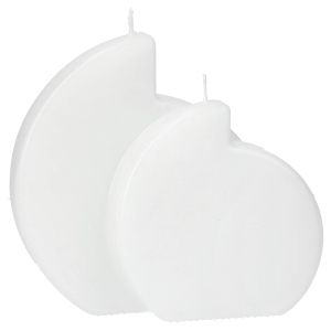 Doppelflamme 295 x 168 x 60 mm glatt weiß getaucht