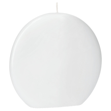 Scheibe abgeflacht 170 x 175 x 35 glatt weiß getaucht
