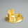 Kerzenhalter Gold, Messing D 7cm rund