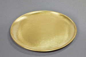 Kerzenteller gold, Messing D 17cm