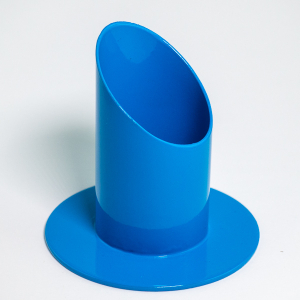 Kerzenhalter Metall, blau, D 4cm