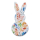 Wachsmotiv Hase bunt 5,5x2,6cm