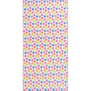 Wachsplatte bunte Sterne 20x10cm