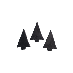 Wachsmotiv Tannenbaum schwarz, 3St.