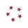 Wachsmotiv Sterne klein bordeaux, 5St.1,2x1,2cm