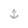 Wachsmotiv Anker silber 3x2,6cm