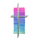 Wachsmotiv Kreuz mit Hintergrund pink-violett-blau-gr&uuml;n 11,5x6cm