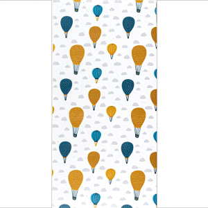 Wachsplatte Heißluftballons 20x10cm
