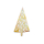 Verzierwachs moderner Tannenbaum t&uuml;rkis