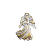 Wachsmotiv Zarter Schutzengel mit Heiligenschein, gold