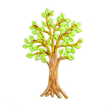 Wachsmotiv Großer Lebensbaum