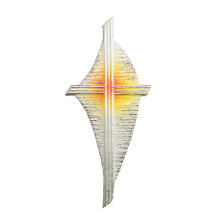 Wachsmotiv Leuchtendes Kreuz mit Segel