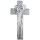 Verzierwachs Kreuz  mit Sonne glanzsilber