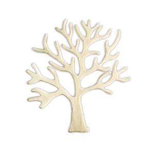 Verzierwachs Baum sandfarben