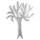 Wachsmotiv Gro&szlig;er Baum silber