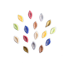 Wachsmotiv Set kleine Blätter 16 St., 8 Farben