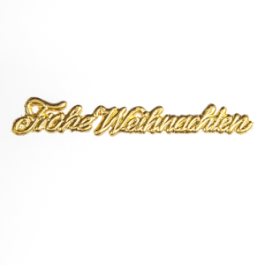 Frohe Weihnachten 1,2x7,5cm - gold