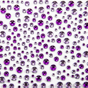 Schmucksteine 2,3,4 und 5mm, 325 St. flieder und violett