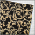 Wachsplatten Floraler Barock schwarz-gold - 10x20cm