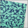 Wachsplatten Floraler Barock mint-blau - 10x20cm