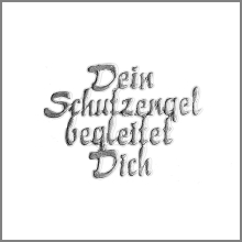 Wachsmotiv Taufkerze - Dein Schutzengel begleitet Dich -...