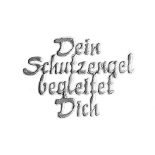 Wachsmotiv Taufkerze - Dein Schutzengel begleitet Dich -...