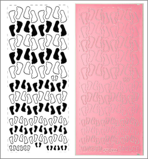 Sticker Baby-Füsschen rosa