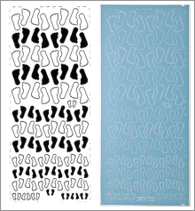 Sticker Baby-Füsschen hellblau