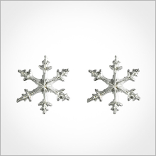 Wachsmotiv Weihnachtskerzen - Eiskristall silber 3,5cm,...