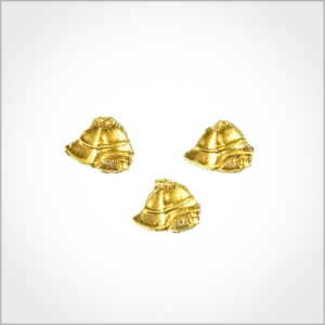 Wachsmotiv Weihnachtskerzen - Glockenpaar 1,5x2cm gold, 3 St., 3Stk.