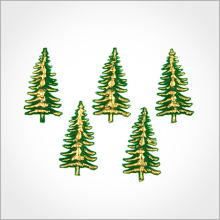 Wachsmotiv Weihnachtskerzen - Tannenbaum 3cm...