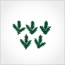 Wachsmotiv Weihnachtskerzen - Tannenzweig grün 2cm,...