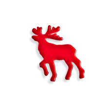 Wachsmotiv Weihnachtskerzen - Rentier. flach. nach links...