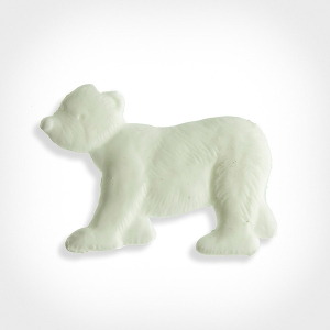 Wachsmotiv Weihnachtskerzen - Eisbär tapsig 6.5cm