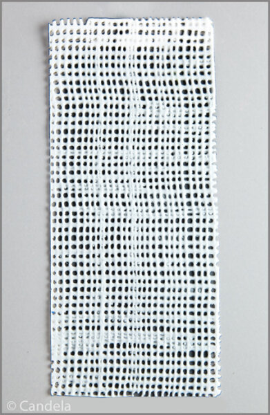 Verzierwachs Netz 15x6,5cm weiß