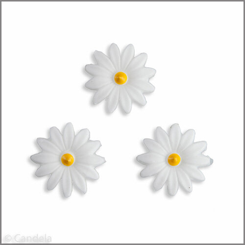 Wachsmotiv Margeritenblüten 3 St.