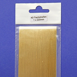Verzierwachs Wachsstreifen flach gold 1/220mm - 40St.
