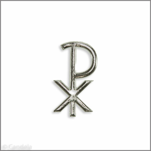 Wachsmotiv Kommunionkerze - PX 40x22mm silber