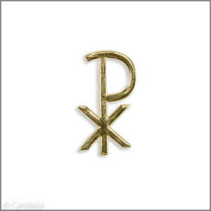 Wachsmotiv Kommunionkerze - PX 40x22mm gold