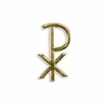 Wachsmotiv Kommunionkerze - PX 40x22mm gold