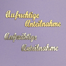 Aufrichtige Anteilnahme gold 10/120mm