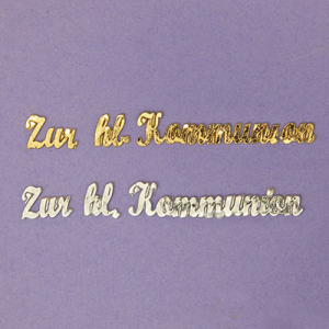 Zur hl. Kommunion gold 10/65mm