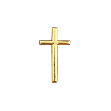 Wachsmotiv Kreuz 40x22mm gold
