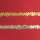 Verzierwachs-Borte Rosen gold 240mm