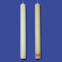 Kerzenrohling - Kommunionkerzen Rohling  40/4 cm weiß