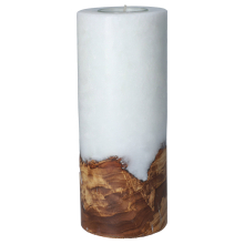 Edler Crystal Kerzenrohling mit Holzeinlage 70 x 250 mm,...